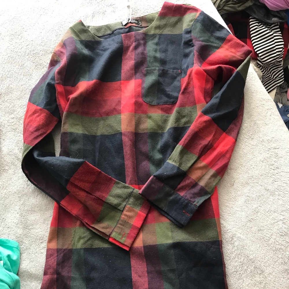 Plaid cupse dress